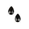 Onyx 8x12mm Tiny Top Drilled Faceted Flat Teardrop Pendants - 2 per bag