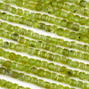 Peridot 2.5mm Faceted Cube Beads - 15 inch strand
