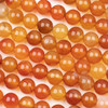 Carnelian 10mm Round Beads - 15 inch strand