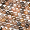 Rainbow Moonstone 8mm Faceted Round Beads - 15 inch strand