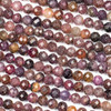 Ruby Grade B 6mm Faceted Round Beads - 15 inch strand