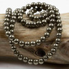 Cherry Tree Beads Pyrite 6mm Mala Round Beads - 115 beads per strand 