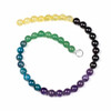 Jewel Tone Gemstone Artisan Strand - 10mm Round Beads, 16 inch strand, mix #5