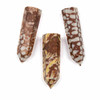 Cherry Tree Beads Limonite Syringopora approx. 15x56mm Flat Top, Top Drilled Single Terminated Hexagonal Point Pendant - 1 per bag 