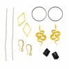 Snake & Tourmaline Earring Kit - #020