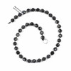 Black Labradorite/Larvikite 8mm Faceted Prism Beads - 15 inch strand