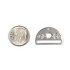 Cherry Tree Beads 304 Stainless Steel 15x23mm Semi Circle Moon Phase Link Components - 2 per bag 
