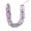 Amethyst 20x30mm Rectangle Beads - 8 inch strand