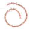 Fresh Water Pearl 5x7mm Rose Gold Button Beads - 15 inch strand