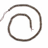 Smoky Quartz 4x6mm Faceted Rondelle Beads - 15 inch strand