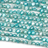 Fresh Water Pearl 4-5x7mm Aqua Flat-Sided Potato Beads - 14 inch strand