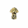 Dalmatian Jasper 15x19mm Mushroom Bead with 2mm Vertically Drilled Large Hole - 1 per bag