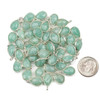 Group of 8x14mm Amazonite teardrop drops with sterling silver bezels, natural gemstone from Cherry Tree Beads.