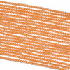 Crystal 2mm Melon Orange Faceted Round Beads - 14 inch strand