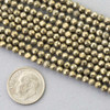 Cherry Tree Beads Pyrite 3mm Faceted Round Beads - 15 inch strand 