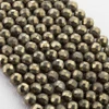 Cherry Tree Beads Pyrite 3mm Faceted Round Beads - 15 inch strand 