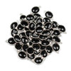 Cherry Tree Beads Onyx 11x20mm Faceted Oval Drop with Sterling Silver Bezel and 3 Tiny Dots - 1 piece 