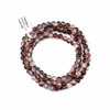 Crackle Glass 6mm Black Cherry Round Beads - color #V25, 30 inch strand