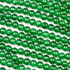 Crackle Glass 6mm Green Round Beads - color #V46, 30 inch strand, vibrant crackle glass beads ideal for jewelry making and DIY crafts.
