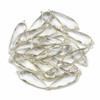 Cherry Tree Beads Clear Quartz 11x37mm Faceted Long Teardrop Drop with Sterling Silver Bezel and 3 Tiny Dots - 1 piece 