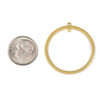 Cherry Tree Beads 304 Stainless Steel 30x31.5mm Hoop Components with 2 Loops - 2 per bag 