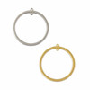 Cherry Tree Beads 304 Stainless Steel 30x31.5mm Hoop Components with 2 Loops - 2 per bag 
