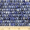 Dark Sodalite Faceted 5x8mm Rondelle Beads - approx. 8 inch strand, Set B