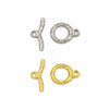 Cherry Tree Beads Stainless Steel 11x15.5mm Textured Toggle Clasp with 12x18mm Bar  Cherry Tree Beads Stainless Steel 11x15.5mm Textured Toggle Clasp with 12x18mm Bar
