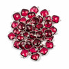 Cherry Tree Beads Pink Tourmaline Quartz 15x22mm Faceted Square Drop with Sterling Silver Bezel and 3 Tiny Dots - 1 piece 