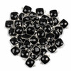 Cherry Tree Beads Onyx 15x22mm Faceted Square Drop with Sterling Silver Bezel and 3 Tiny Dots - 1 piece 