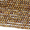 Fresh Water Pearl 4x6mm Golden Brown Flat-Sided Potato Beads - 15.5 inch strand