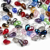 Assorted Mix of 20 Crystal 8x11mm Rounded Teardrop Beads