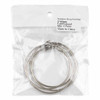 Natural Stainless Steel 2x60mm Hoop Earrings - 4 pieces/2 pairs