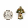 Cherry Tree Beads Rhyolite 16x20mm Mushroom Pendant with Silver Loop and 3x6mm Bail - 1 per bag 
