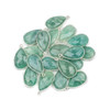 Bulk teardrop amazonite pendants in sterling silver settings, made with natural gemstone beads from Cherry Tree Beads.