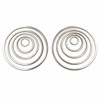 Natural Stainless Steel Assorted Hoop Components - 10 pieces per bag