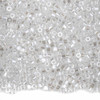 Miyuki 11/0 Crystal Luster Hex Cut Delica Seed Beads - #DBC0050, 7.2 gram tube