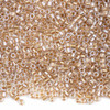 Miyuki 11/0 Sparkling Light Bronze Lined Crystal Hex Cut Delica Seed Beads - #DBC0907, 7.2 gram tube