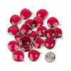 Cherry Tree Beads Pink Tourmaline Quartz approximately 21x24mm Faceted Almond/Teardrop Drop with Sterling Silver Bezel - 1 piece 