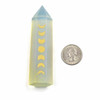 Cherry Tree Beads Opalite & Gold Moon Phase Tower - 1 piece, approx. 1x3.5-4 inch