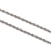 Natural Silver Stainless Steel 2.5mm Rope Chain - 2 meters, SS05s-2m