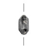 Cherry Tree Beads Black Labradorite/Larvikite approx. 13x26mm Hexagonal Double Point Focal Bead - 1 piece 