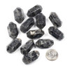 Cherry Tree Beads Black Labradorite/Larvikite approx. 13x26mm Hexagonal Double Point Focal Bead - 1 piece 