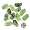 Cherry Tree Beads Prehnite approx. 13x26mm Hexagonal Double Point Focal Bead - 1 piece 