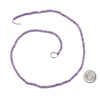 Amethyst 3mm Round Beads - 15 inch strand
