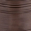 Waxed Polyester Cord - Dark Brown #28, 1mm, 3 yard spool