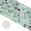 Cherry Tree Beads Green Fluorite 4mm Round Beads - 15 inch strand