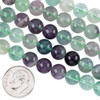 Cherry Tree Beads Green Fluorite 8mm Round Beads - 15 inch strand 