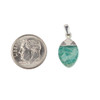 Cherry Tree Beads Amazonite 10x19mm Pointed Dagger Pendant with Silver Plated Top and 2x7mm Bail - 1 piece 