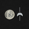Cherry Tree Beads White Shell 6x10mm Vertical Drilled Crescent Moon Tiny Focals - 2 pieces 
